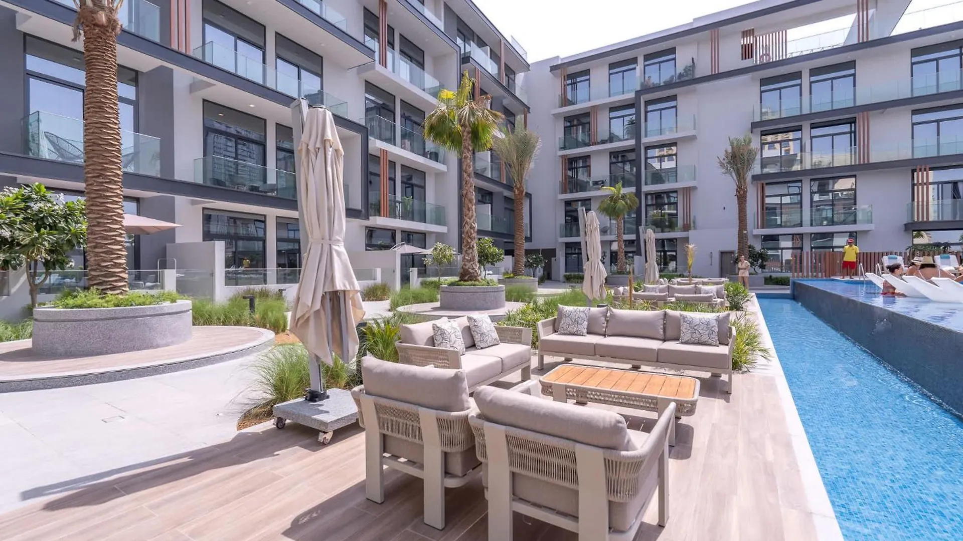 Apartment Minimalist Studio With Nature-Inspired Balcony In Jvc Dubai United Arab Emirates