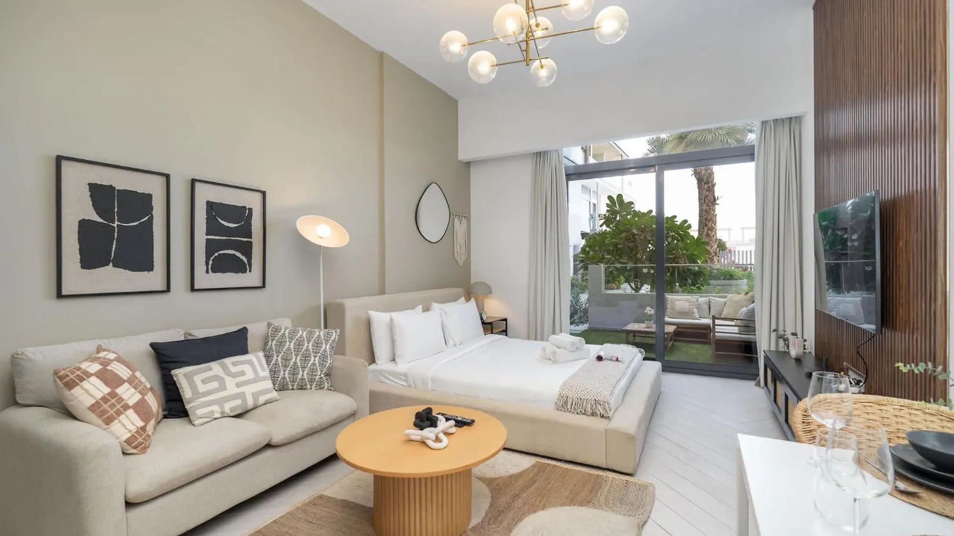 Minimalist Studio With Nature-Inspired Balcony In Jvc Dubai 0*,  United Arab Emirates