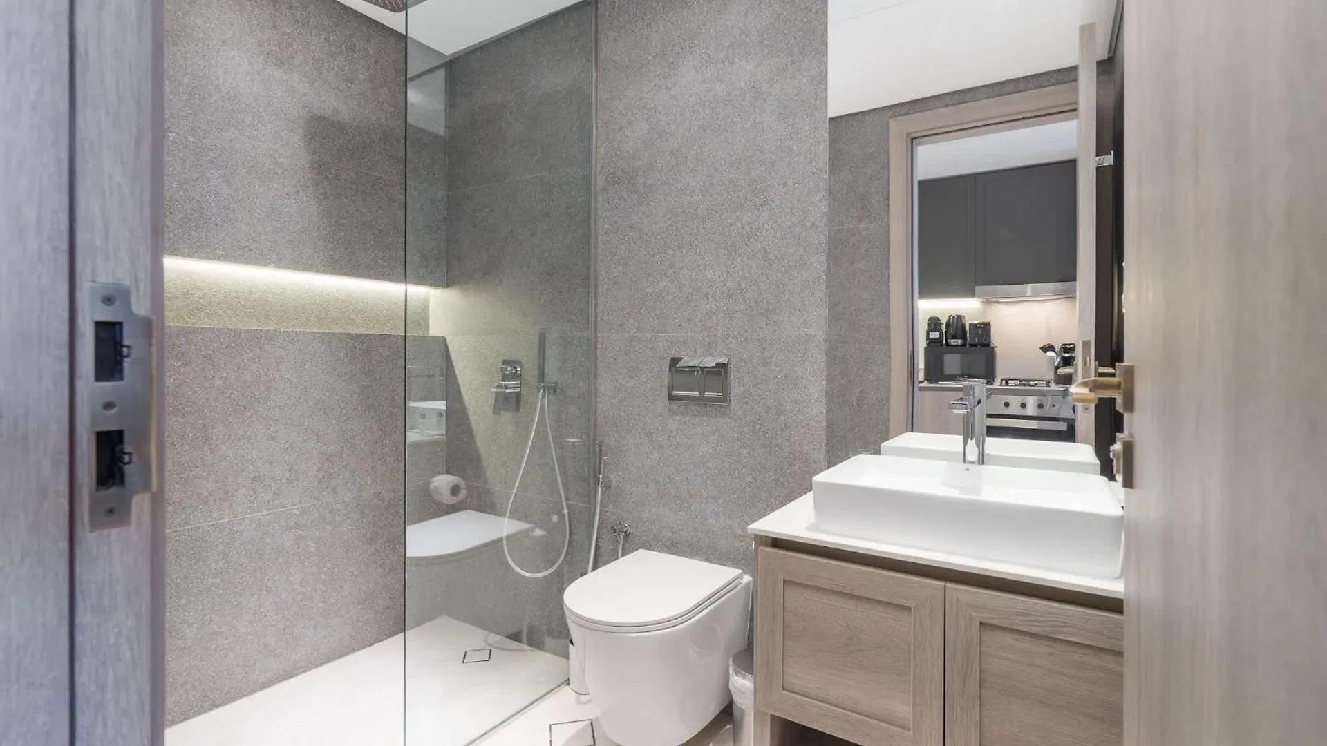 Apartment Minimalist Studio With Nature-Inspired Balcony In Jvc Dubai United Arab Emirates